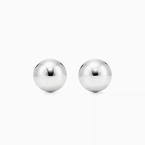 Tiffany & Co 925 Silver Ball Stud Earrings